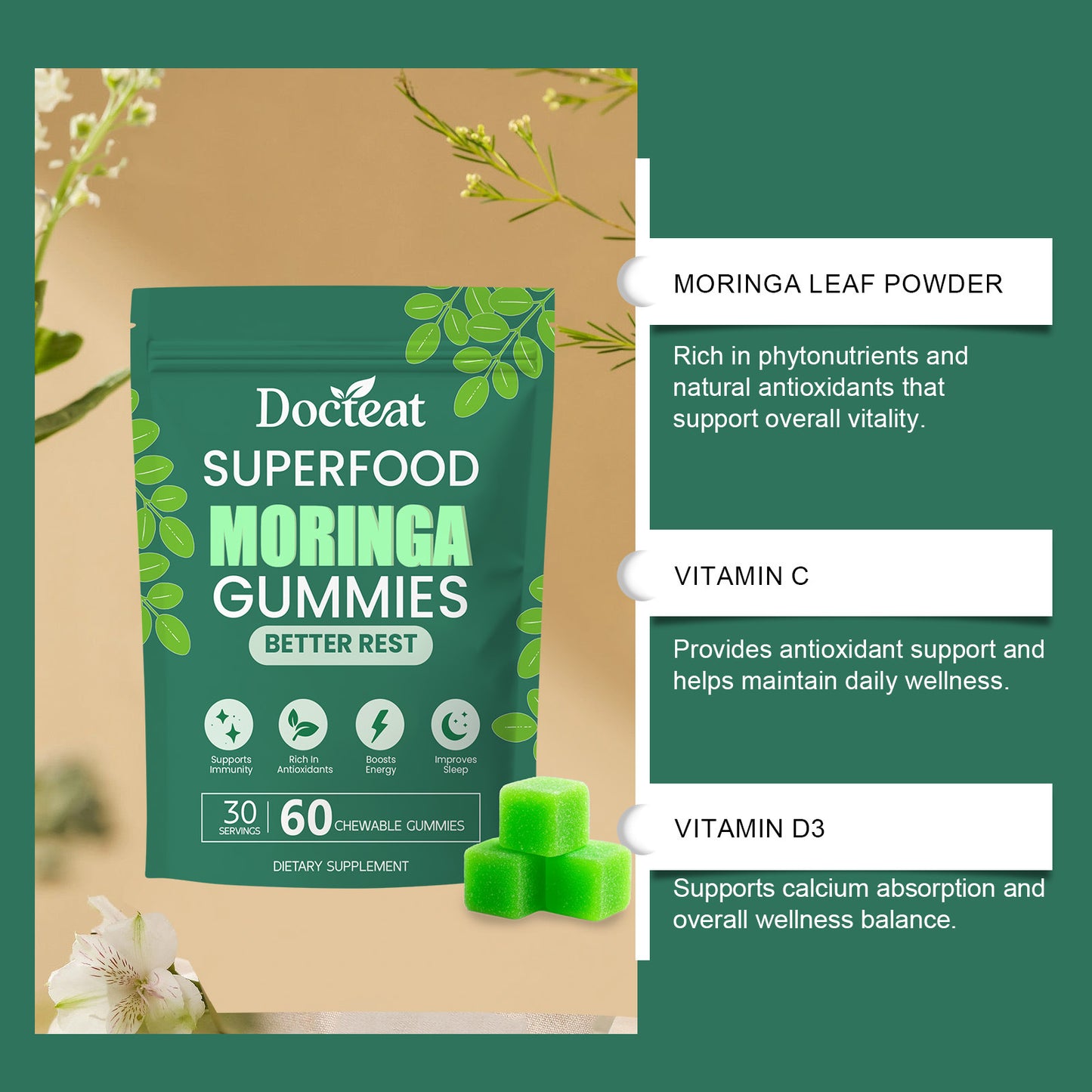 Gominolas de Superalimento para un Descanso Natural